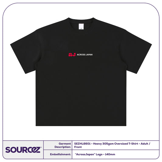 AJ Merch AJ Merch Design 1 Heavy 305gsm Oversized T-Shirt - Adult