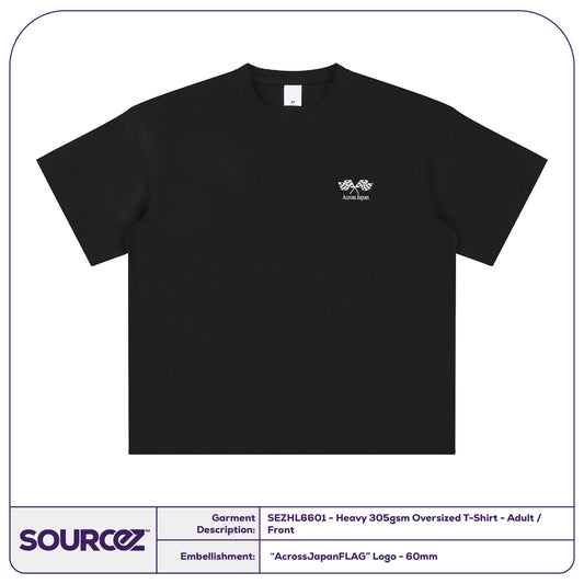 AJ Merch AJ Merch Design 4 Heavy 305gsm Oversized T-Shirt - Adult