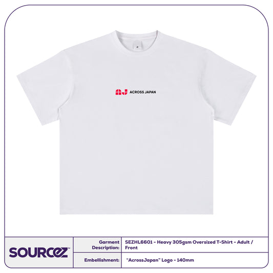 AJ Merch AJ Merch Design 5 Heavy 305gsm Oversized T-Shirt - Adult