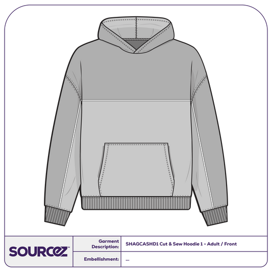 Cut & Sew Hoodie 1 - Adult