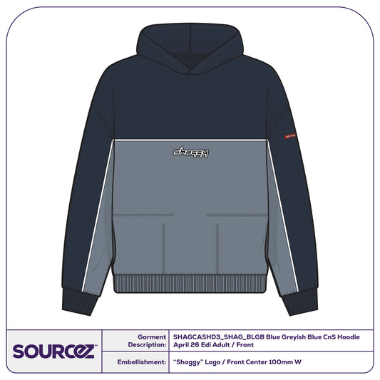 Blue / Greyish Blue CnS Hoodie April 26 Edi. - Adult