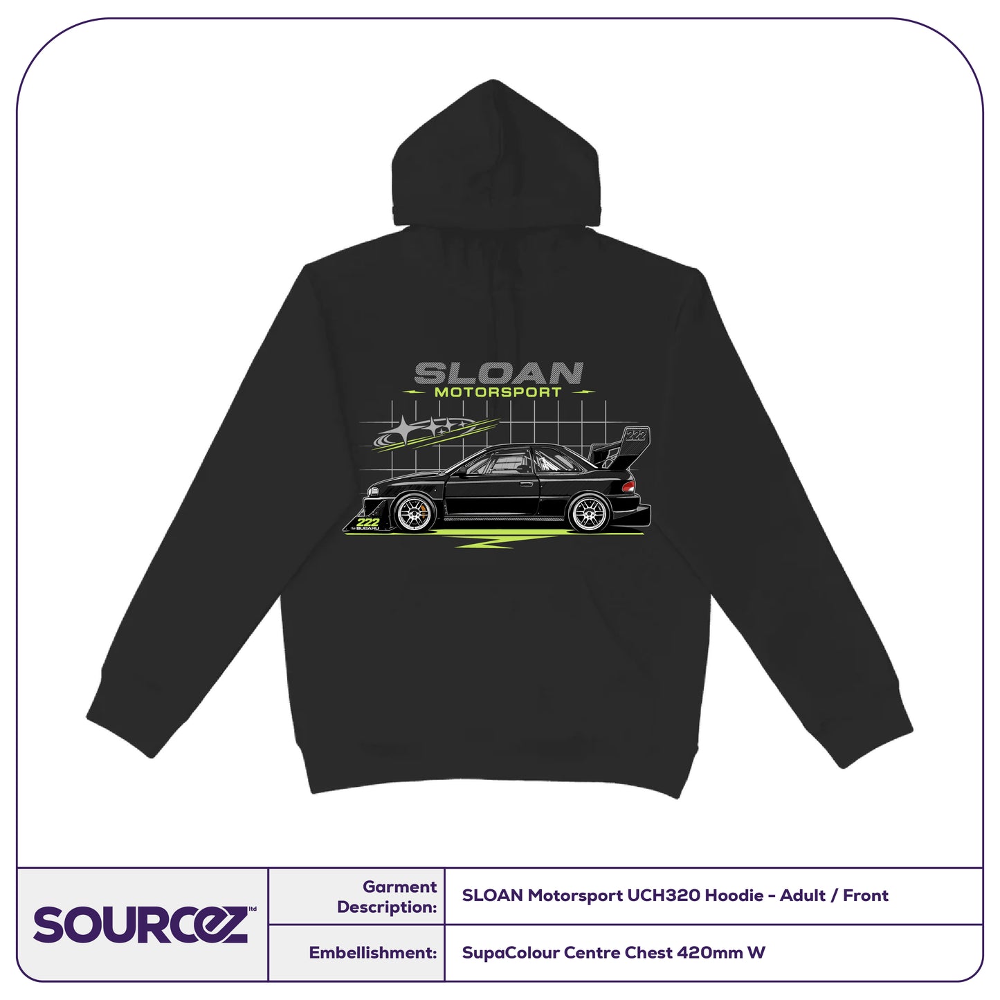 Sloan Motorsport UCH320 Hoodie - Adult