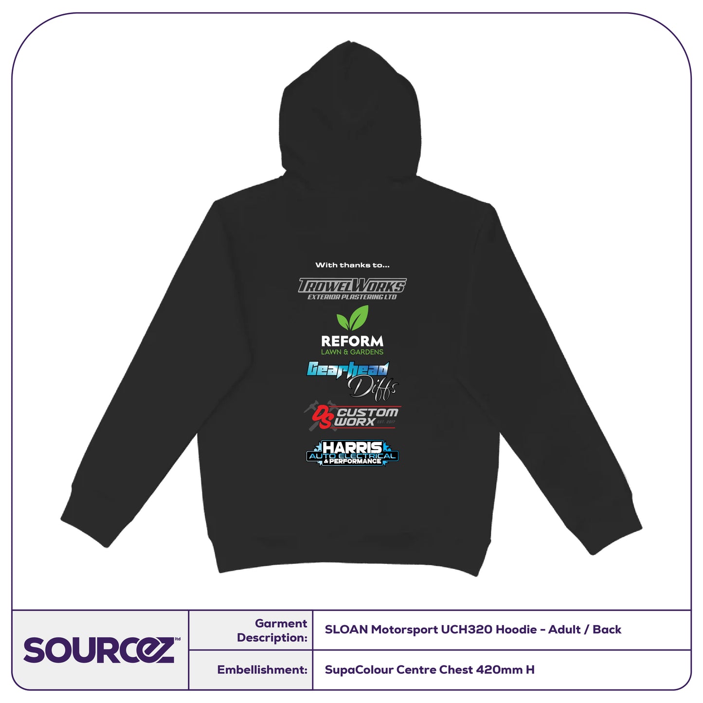 Sloan Motorsport UCH320 Hoodie - Adult