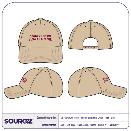 Student of the Fight Game 5 Panel Cap - Heather Grey Marle